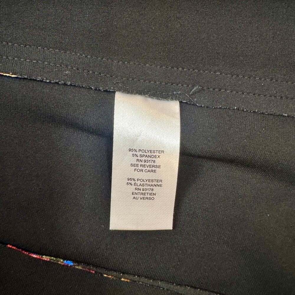 Tahari Floral Blazer Jacket Women’s 4 Black Floral Career Office Siren Botanical - Picture 9 of 16